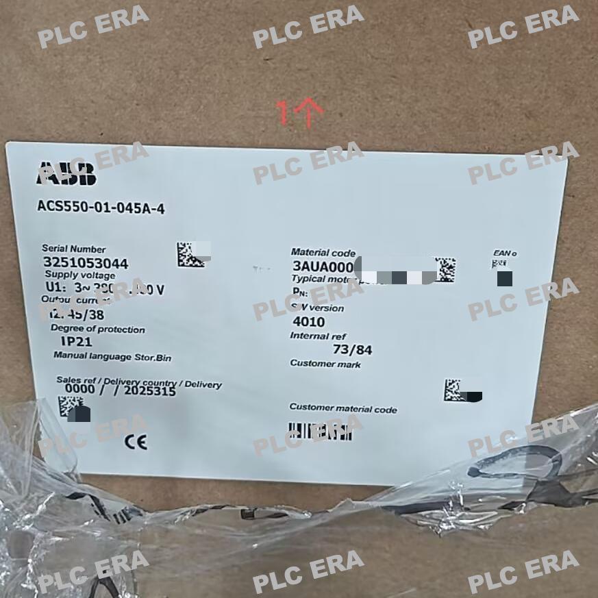 PLC ERA warehouse stocked with Original New ABB ACS550-01-045A-4 and industrial automation modules ready for global shipping