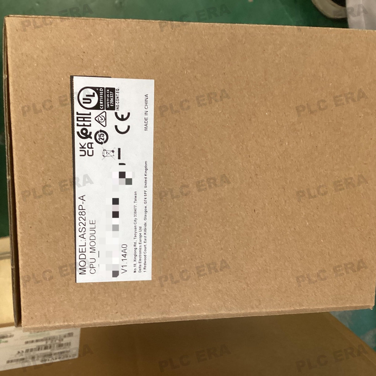 PLC ERA warehouse stocked with Original New Delta AS228P-A and industrial automation modules ready for global shipping