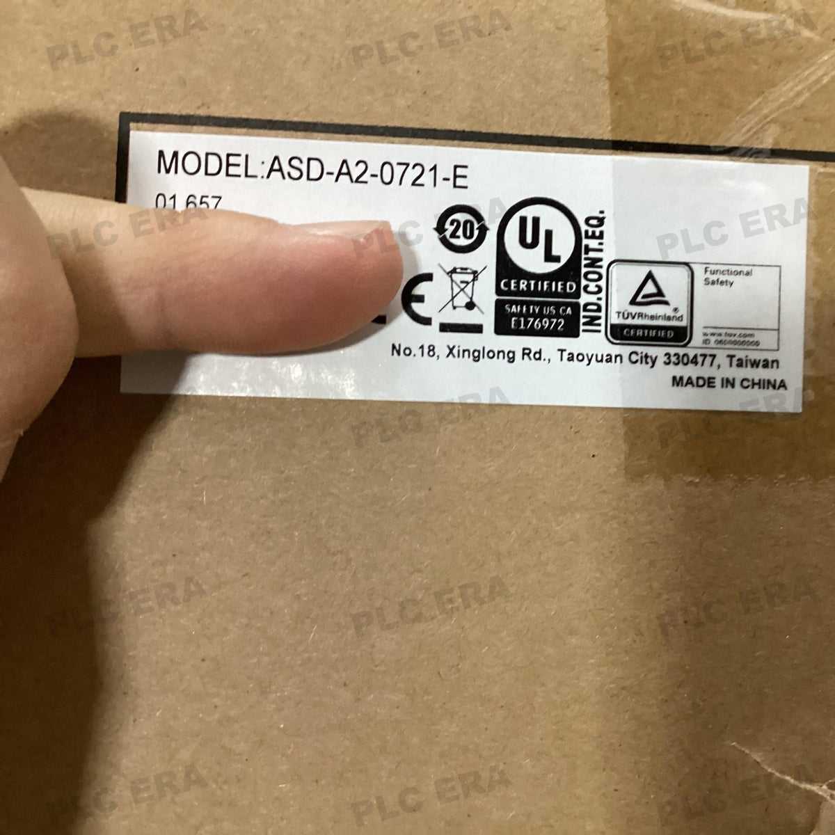 PLC ERA warehouse stocked with Original New Delta ASD-A2-0721-E and industrial automation modules ready for global shipping