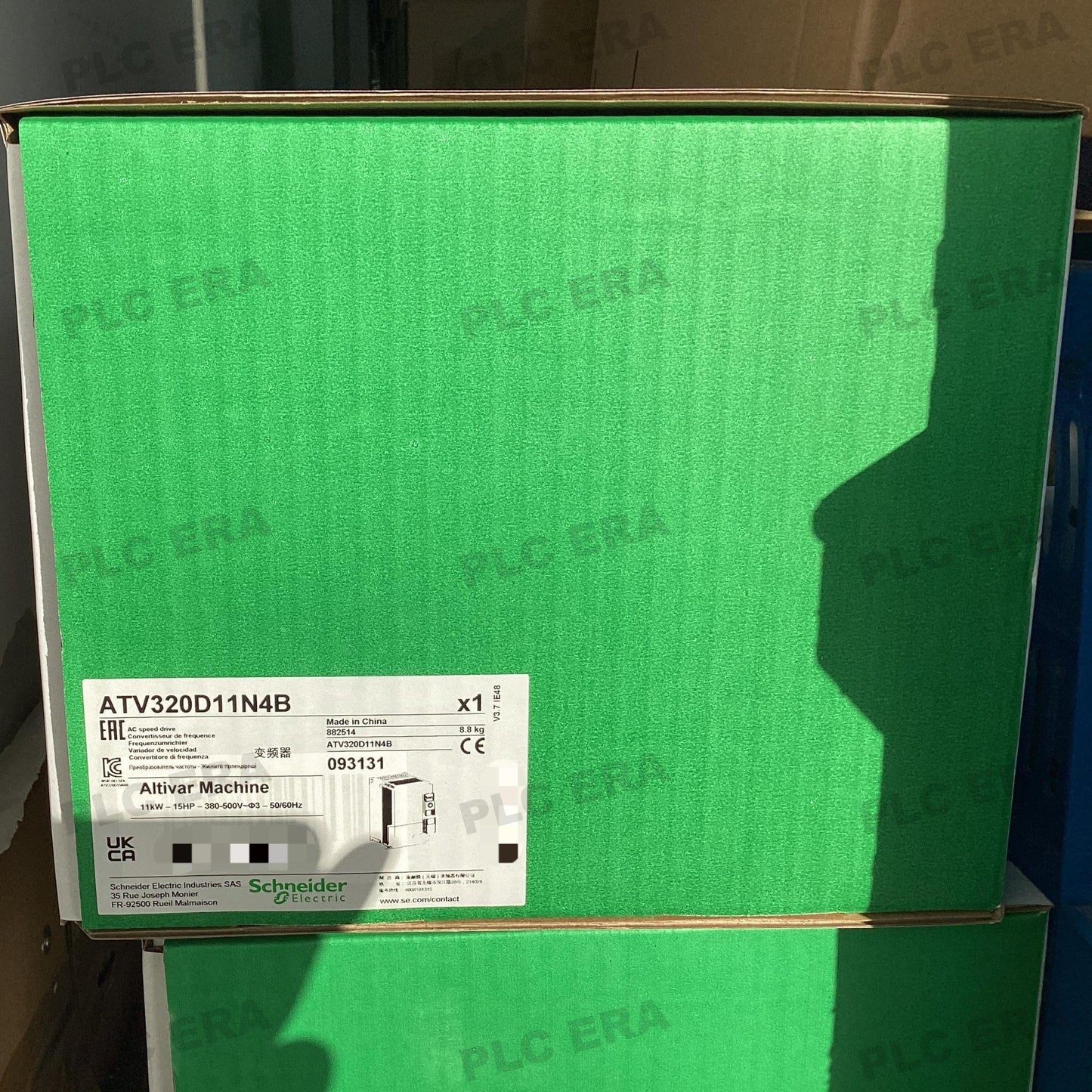 PLC ERA warehouse stocked with Original New Schneider Electric ATV320D11N4B and industrial automation modules ready for global shipping