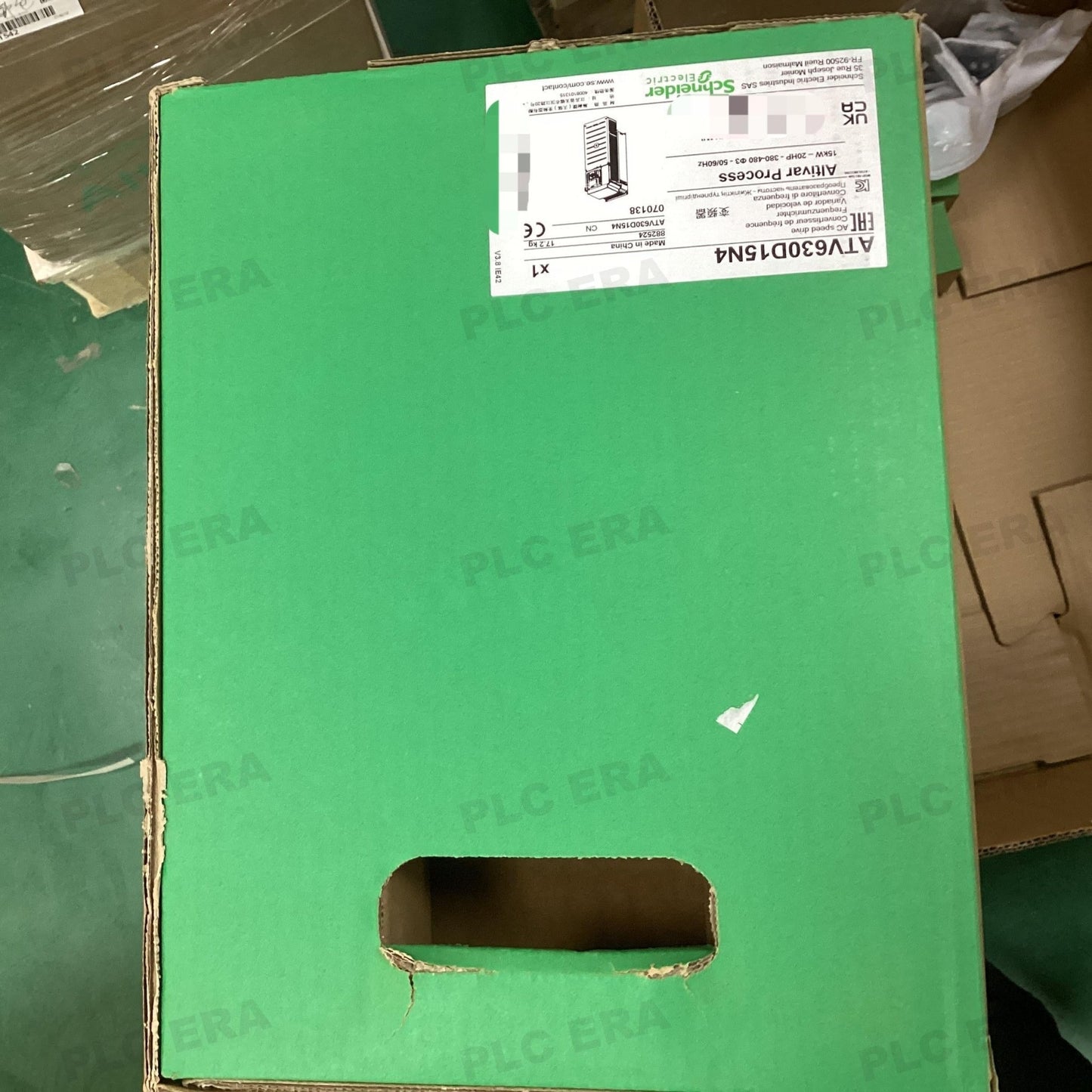 PLC ERA warehouse stocked with Original New Schneider Electric ATV630D15N4 and industrial automation modules ready for global shipping