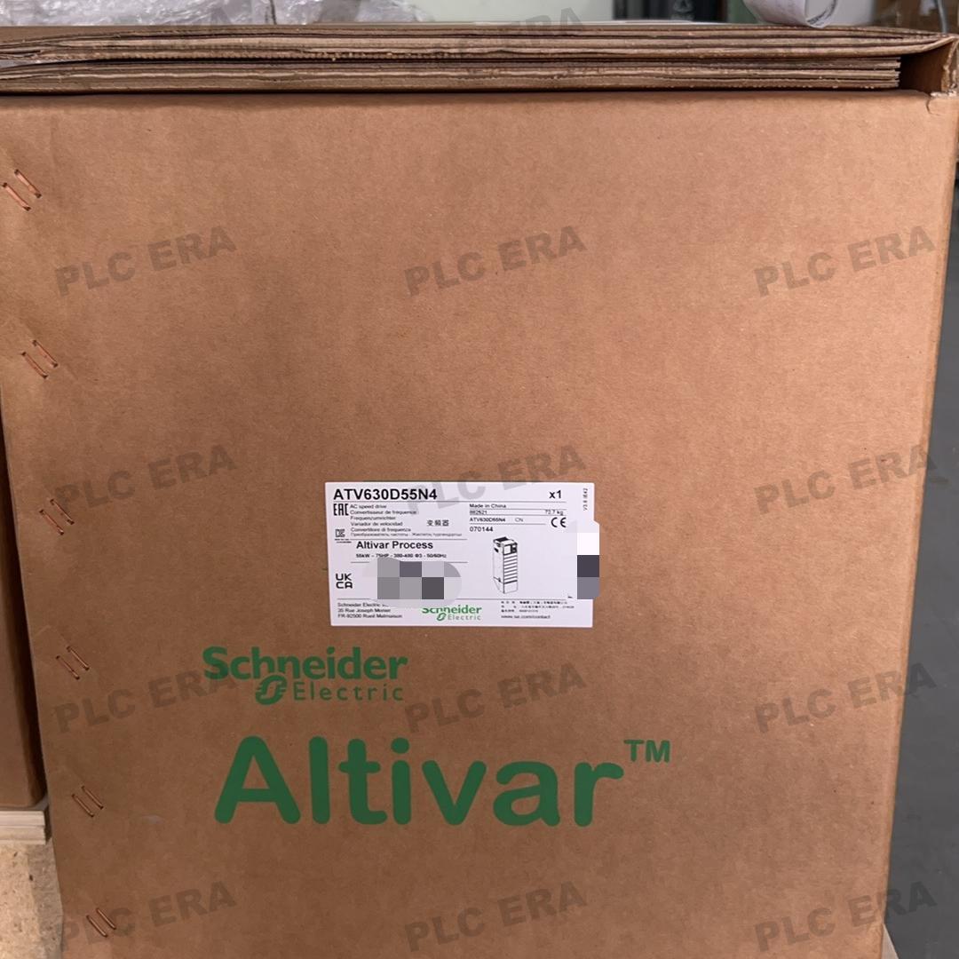 PLC ERA warehouse stocked with Original New Schneider Electric ATV630D55N4 and industrial automation modules ready for global shipping