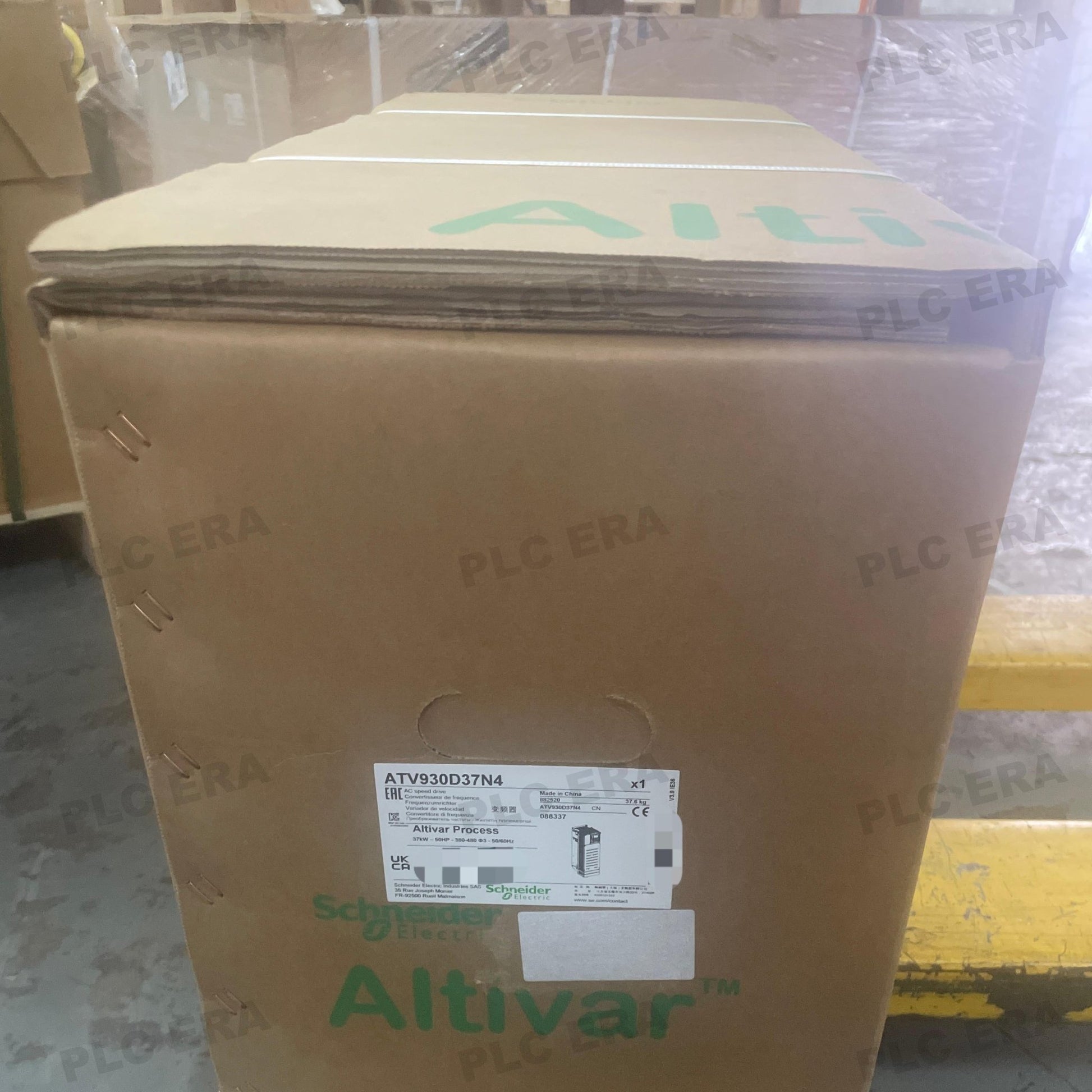 PLC ERA warehouse stocked with Original New Schneider Electric ATV930D37N4 and industrial automation modules ready for global shipping