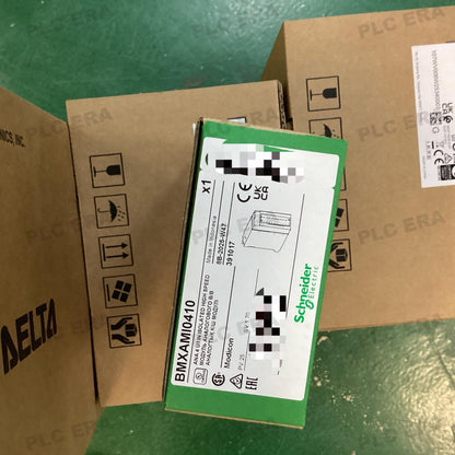 PLC ERA warehouse stocked with Original New Schneider Electric BMXAMI0410 and industrial automation modules ready for global shipping