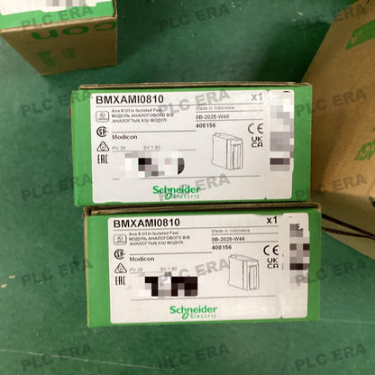 PLC ERA warehouse stocked with Original New Schneider Electric BMXAMI0810 and industrial automation modules ready for global shipping
