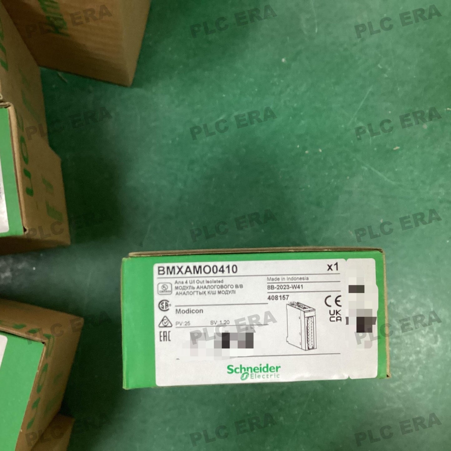 PLC ERA warehouse stocked with Original New Schneider Electric BMXAMO0410 and industrial automation modules ready for global shipping