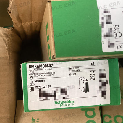 PLC ERA warehouse stocked with Original New Schneider Electric BMXAMO0802 and industrial automation modules ready for global shipping