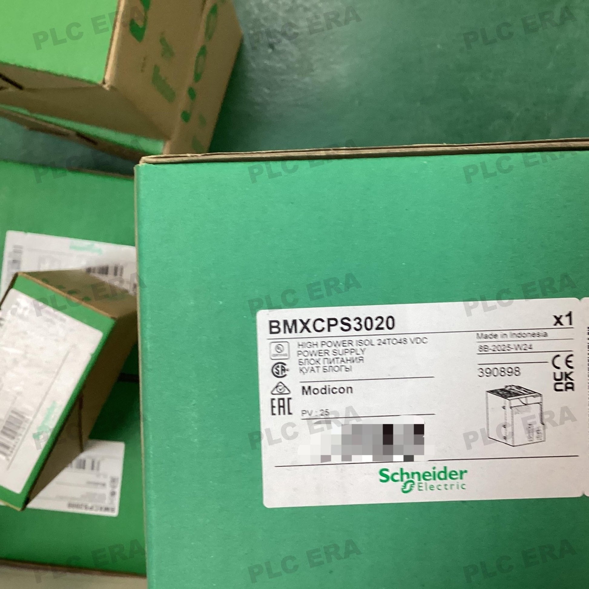 PLC ERA warehouse stocked with Original New Schneider Electric BMXCPS3020 and industrial automation modules ready for global shipping