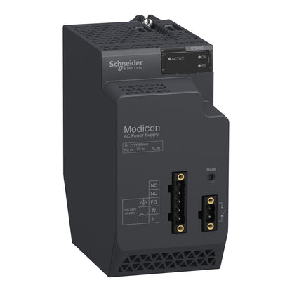 Original New Schneider Electric BMXCPS4002 Modicon X80 40W redundant power supply module 100-240V AC front view