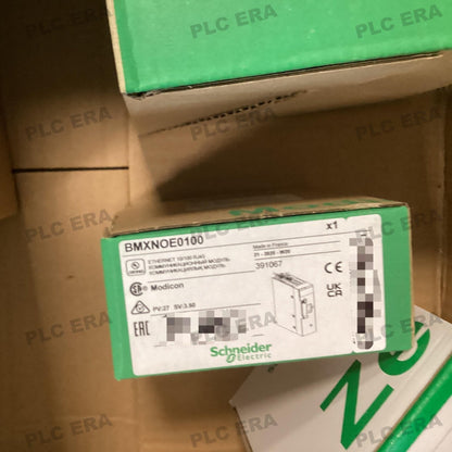 PLC ERA warehouse stocked with Original New Schneider Electric BMXNOE0100 and industrial automation modules ready for global shipping
