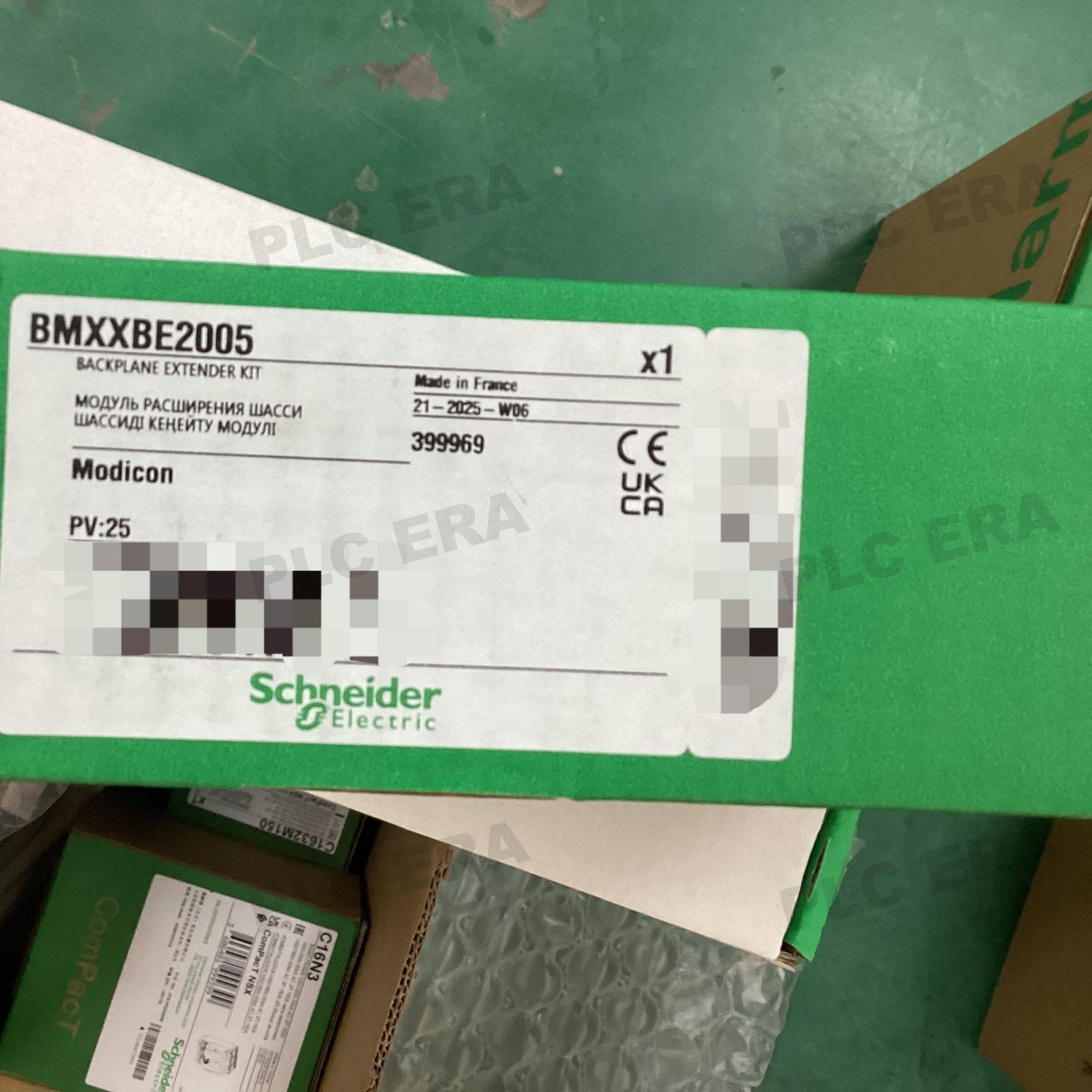 PLC ERA warehouse stocked with Original New Schneider Electric BMXXBE2005 and industrial automation modules ready for global shipping