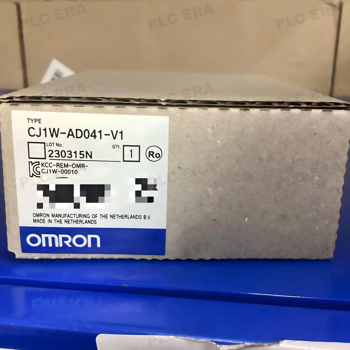 PLC ERA warehouse stocked with Original New Omron CJ1W-AD041-V1 and industrial automation modules ready for global shipping