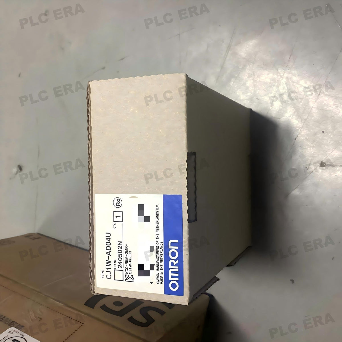 PLC ERA warehouse stocked with Original New Omron CJ1W-AD04U and industrial automation modules ready for global shipping