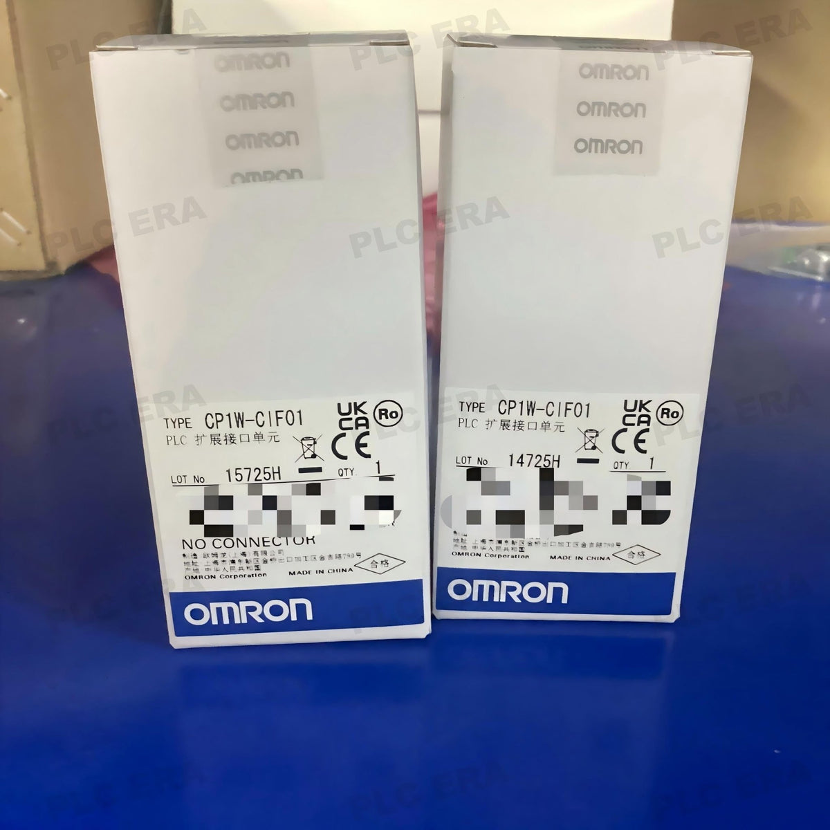PLC ERA warehouse stocked with Original New Omron CP1W-CIF01 and industrial automation modules ready for global shipping
