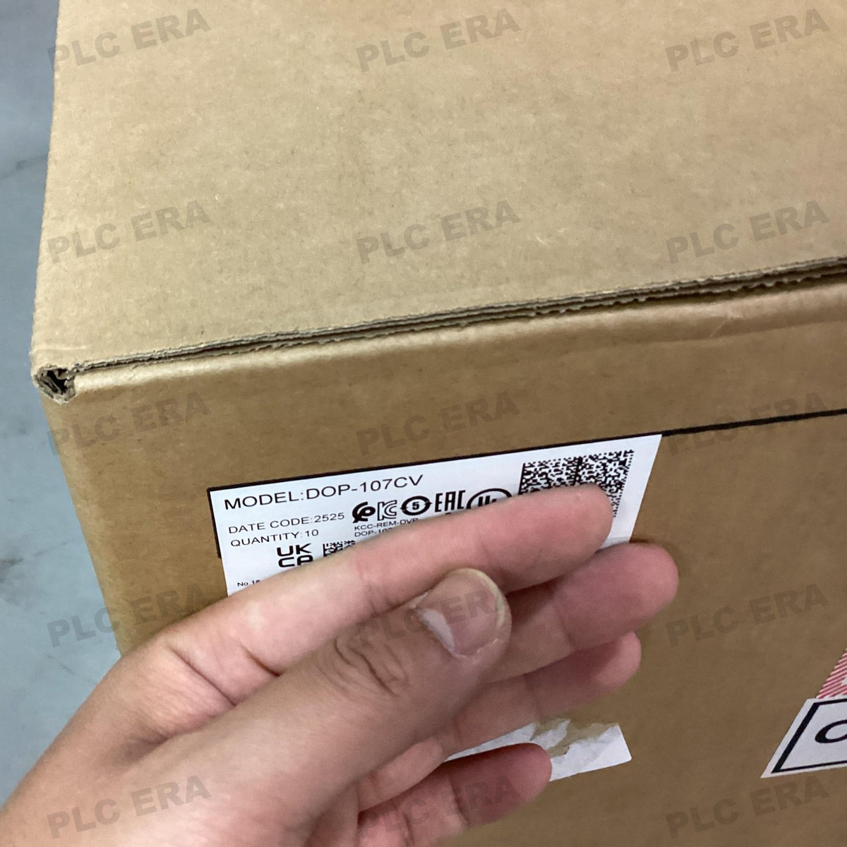 PLC ERA warehouse stocked with Original New Delta DOP-107CV and industrial automation modules ready for global shipping