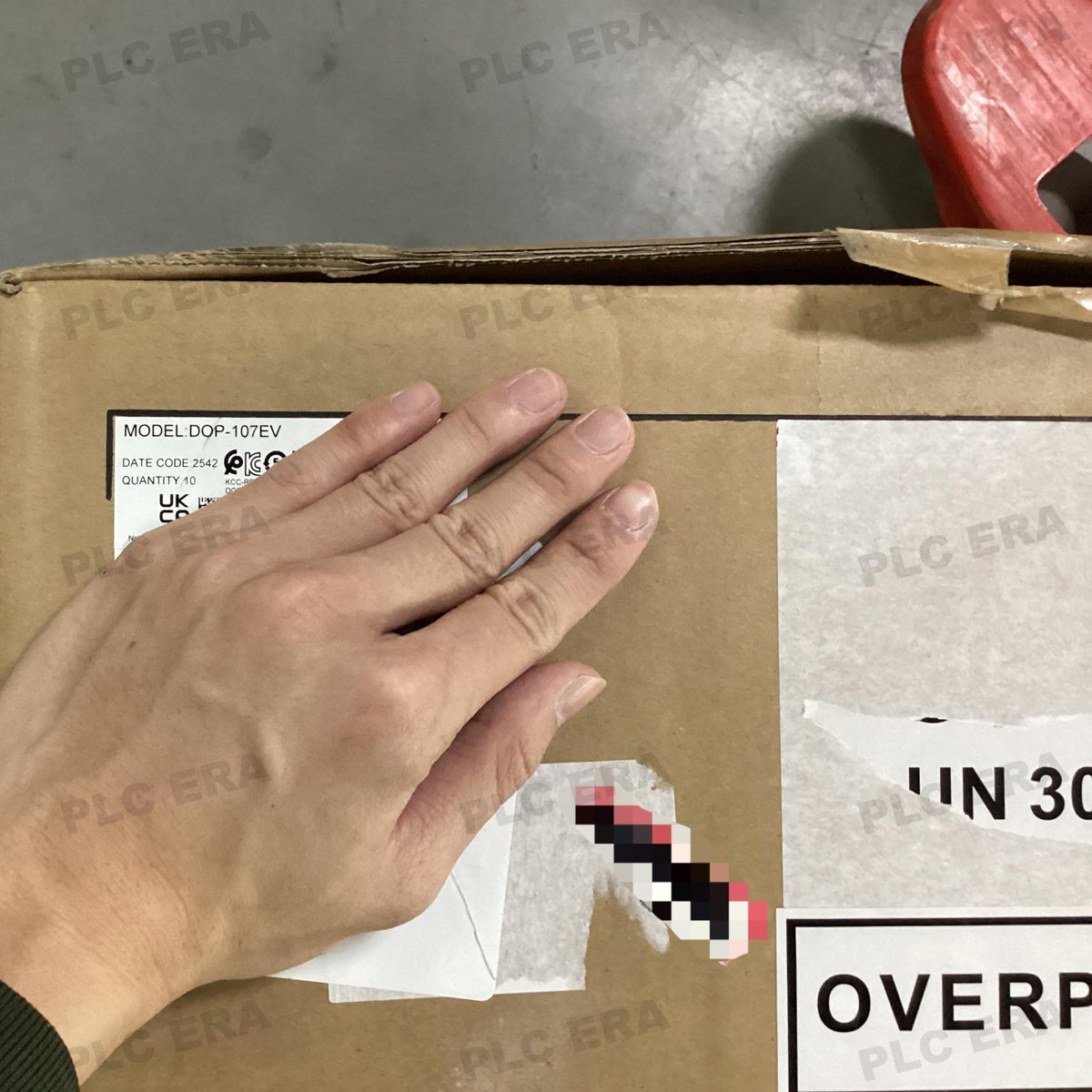 PLC ERA warehouse stocked with Original New Delta DOP-107EV and industrial automation modules ready for global shipping
