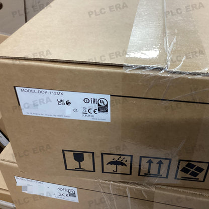PLC ERA warehouse stocked with Original New Delta DOP-112MX and industrial automation modules ready for global shipping