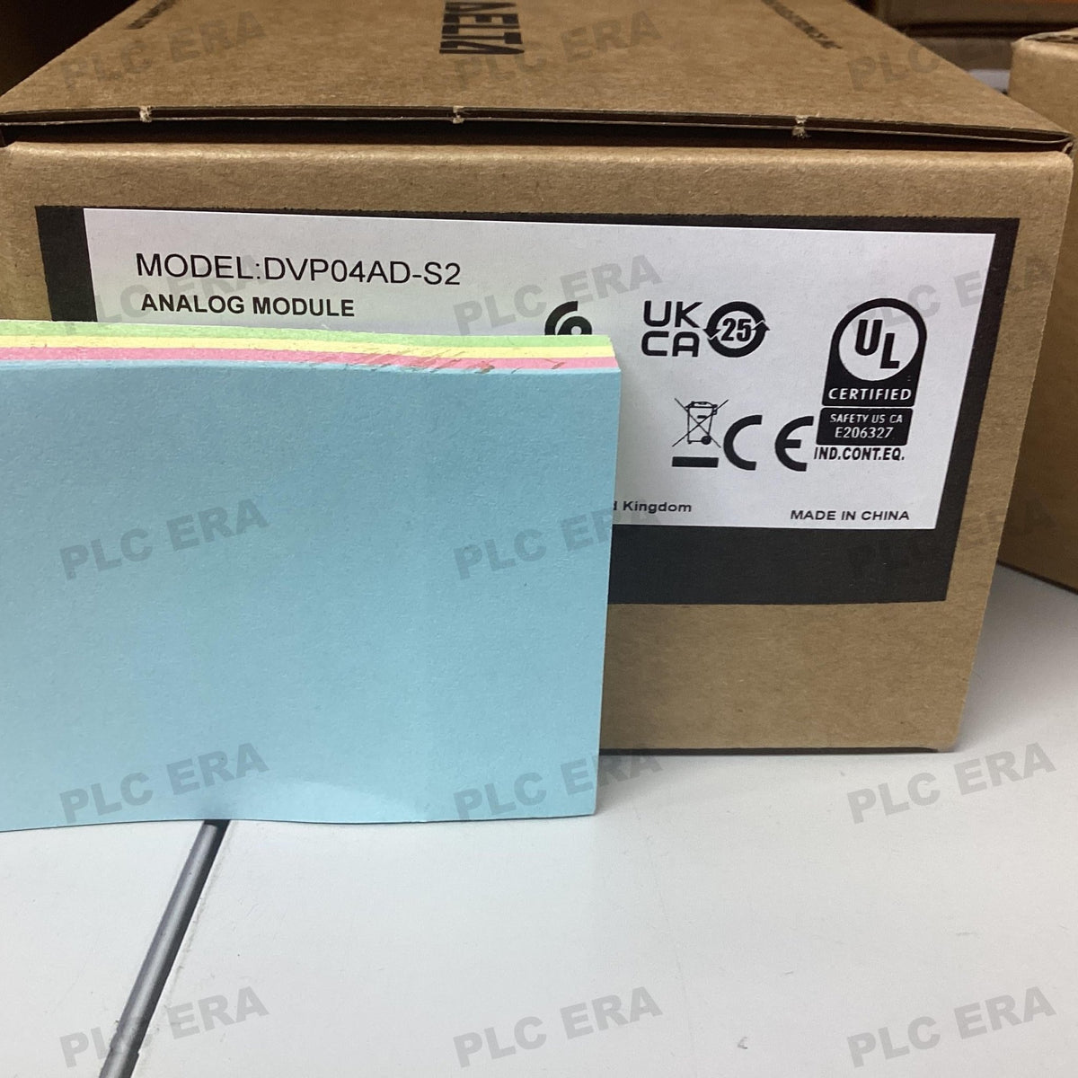 PLC ERA warehouse stocked with Original New Delta DVP04DA-S2 and industrial automation modules ready for global shipping