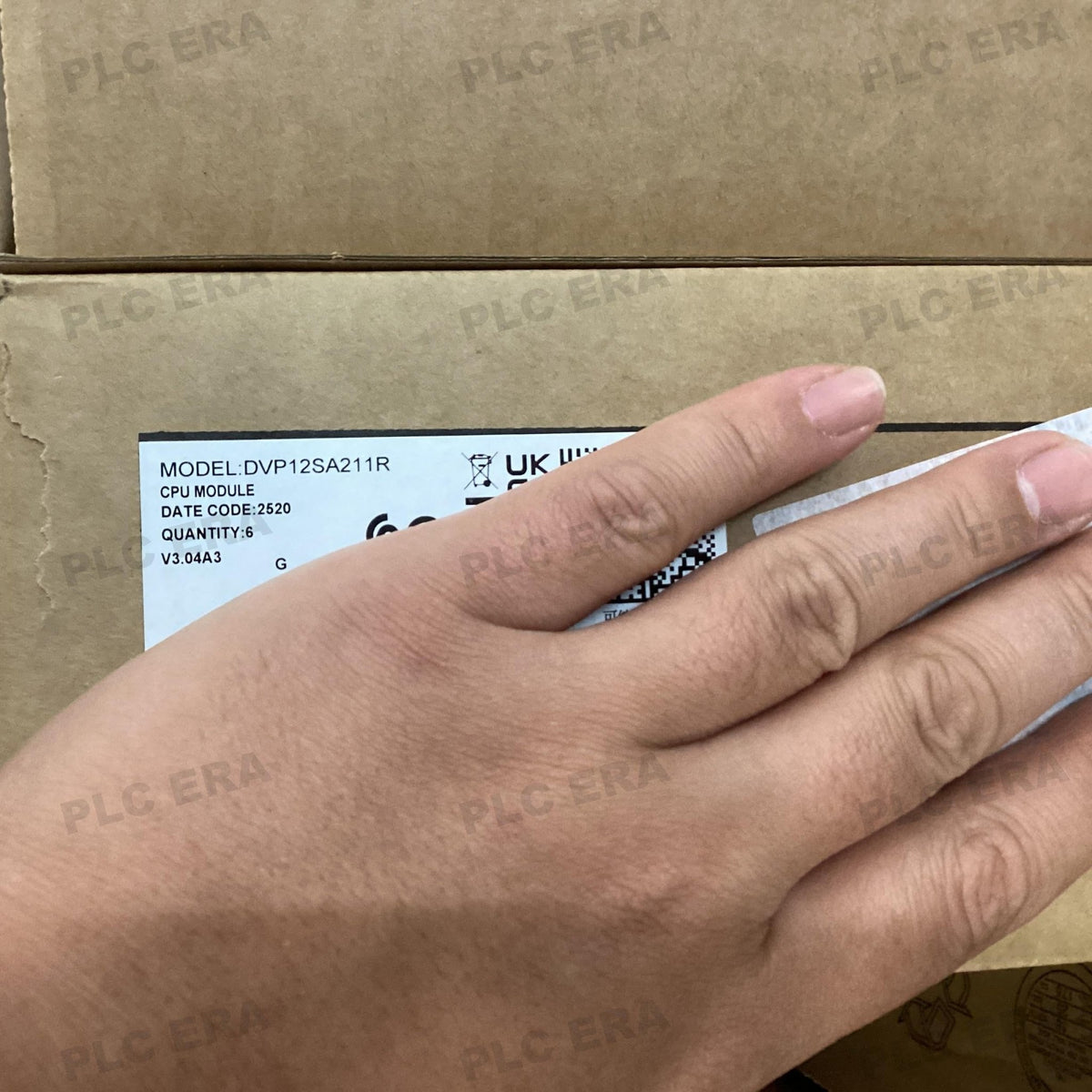PLC ERA warehouse stocked with Original New Delta DVP12SA211R and industrial automation modules ready for global shipping