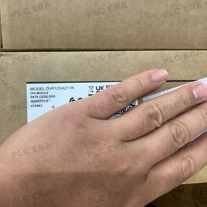 PLC ERA warehouse stocked with Original New Delta DVP12SA211R and industrial automation modules ready for global shipping