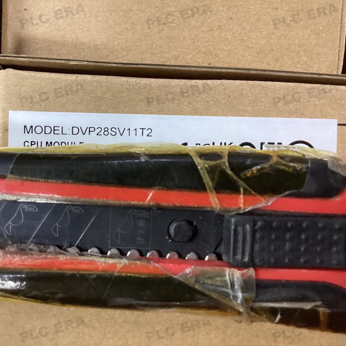 PLC ERA warehouse stocked with Original New Delta DVP28SV11T2 and industrial automation modules ready for global shipping