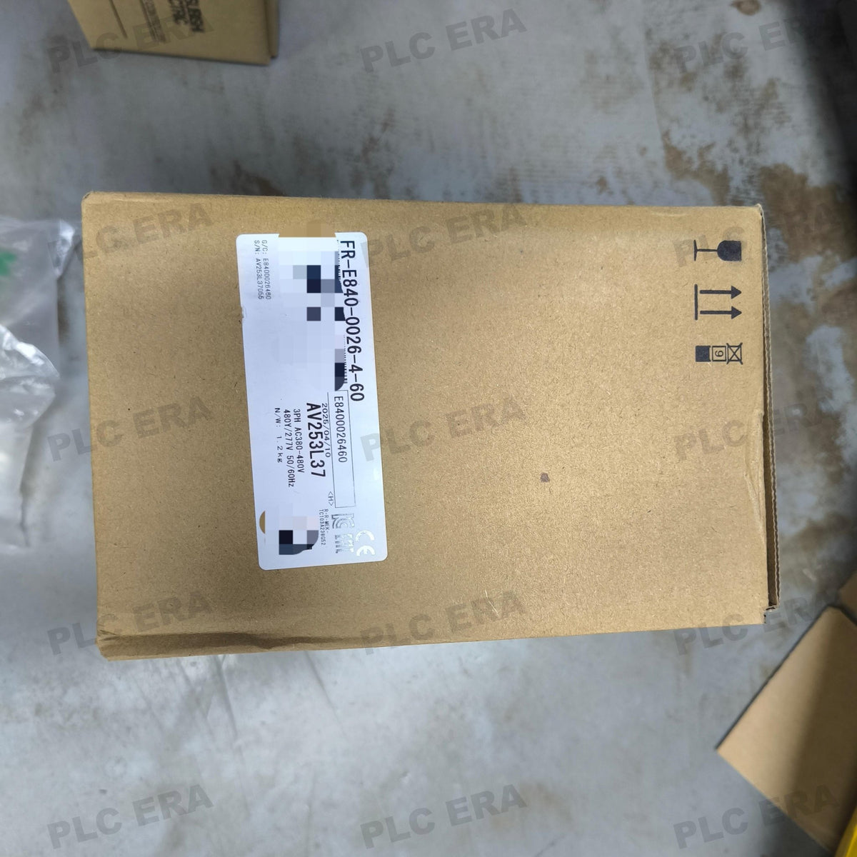 PLC ERA warehouse stocked with Original New Mitsubishi Electric FR-E840-0026-4-60 and industrial automation modules ready for global shipping