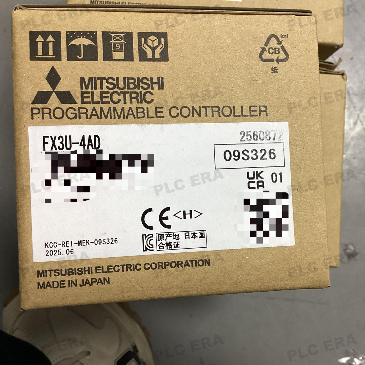 PLC ERA warehouse stocked with Original New Mitsubishi FX3U-4AD and industrial automation modules ready for global shipping