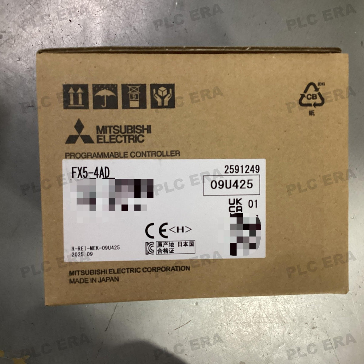 PLC ERA warehouse stocked with Original New Mitsubishi FX5-4AD and industrial automation modules ready for global shipping
