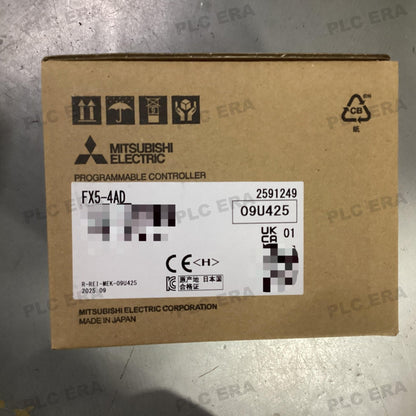 PLC ERA warehouse stocked with Original New Mitsubishi FX5-4AD and industrial automation modules ready for global shipping
