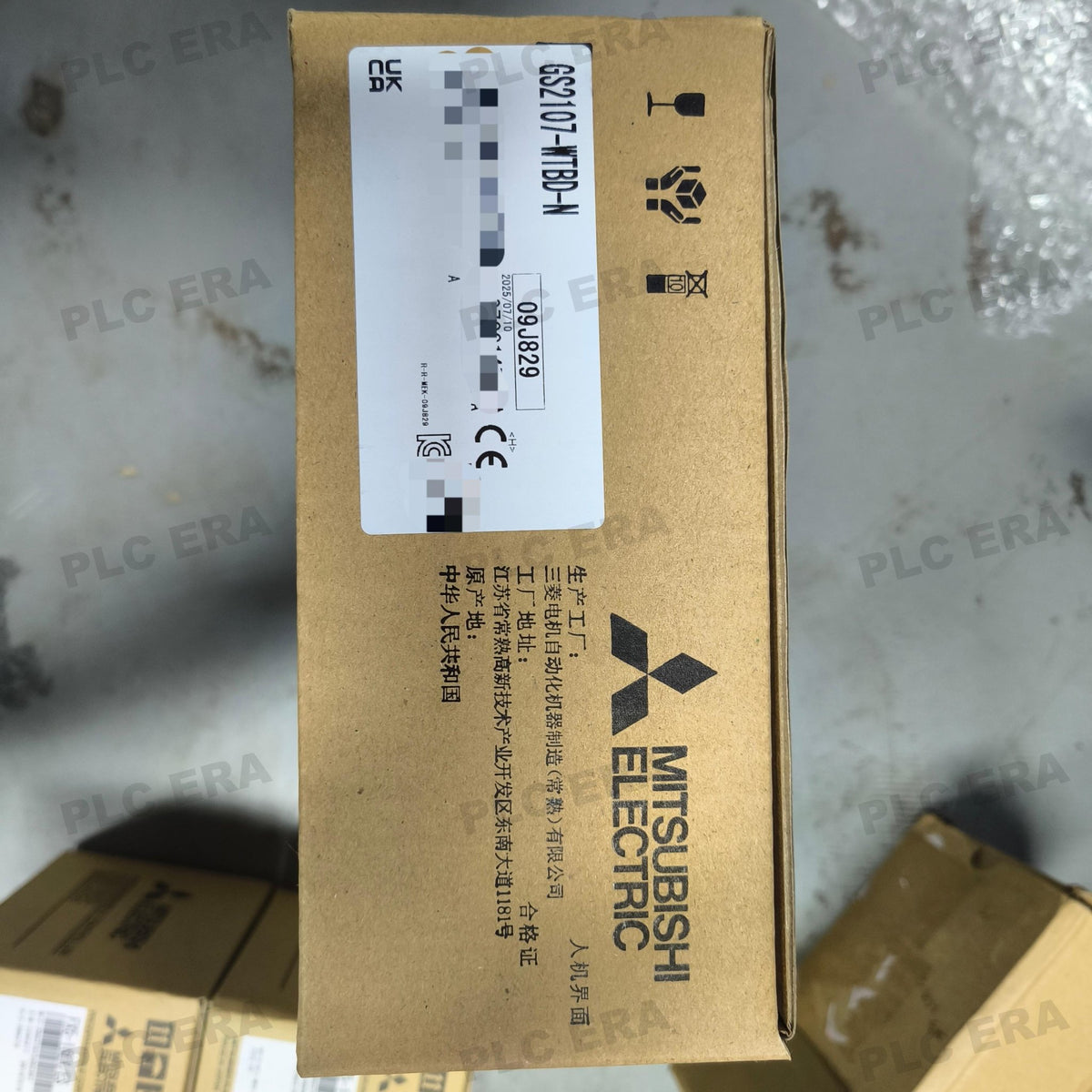 PLC ERA warehouse stocked with Original New Mitsubishi GS2107-WTBD-N and industrial automation modules ready for global shipping