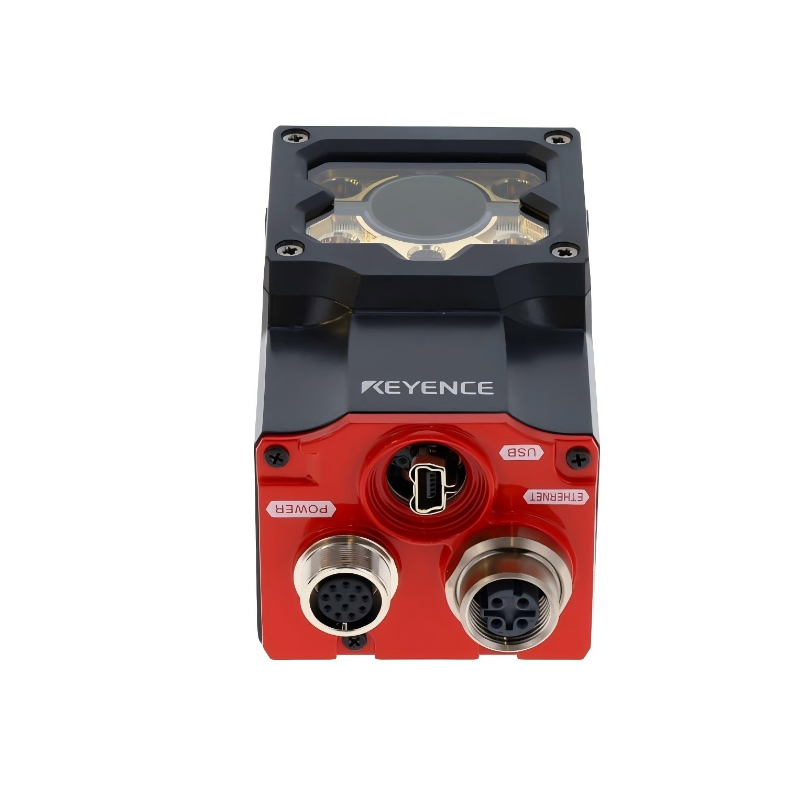 KEYENCE SR-1000W autofocus code reader, supports 1D and 2D codes, high-speed automatic focus, industrial and logistics applications, accurate and reliable scanning, easy integration into automated production lines.