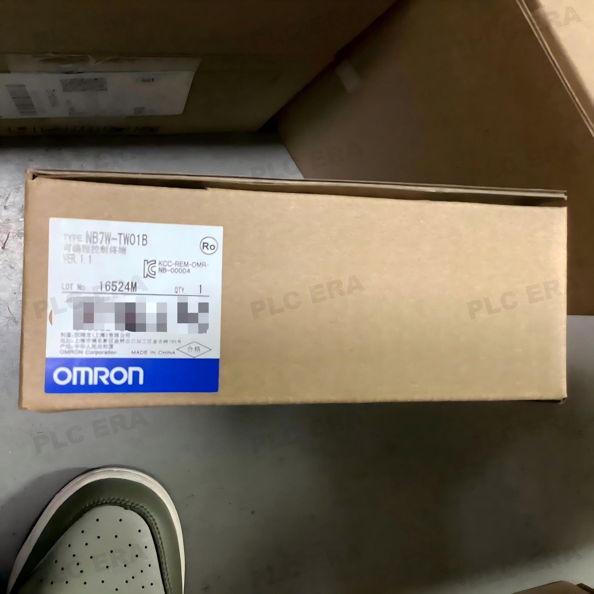 PLC ERA warehouse stocked with Original New Omron NB7W-TW01B and industrial automation modules ready for global shipping