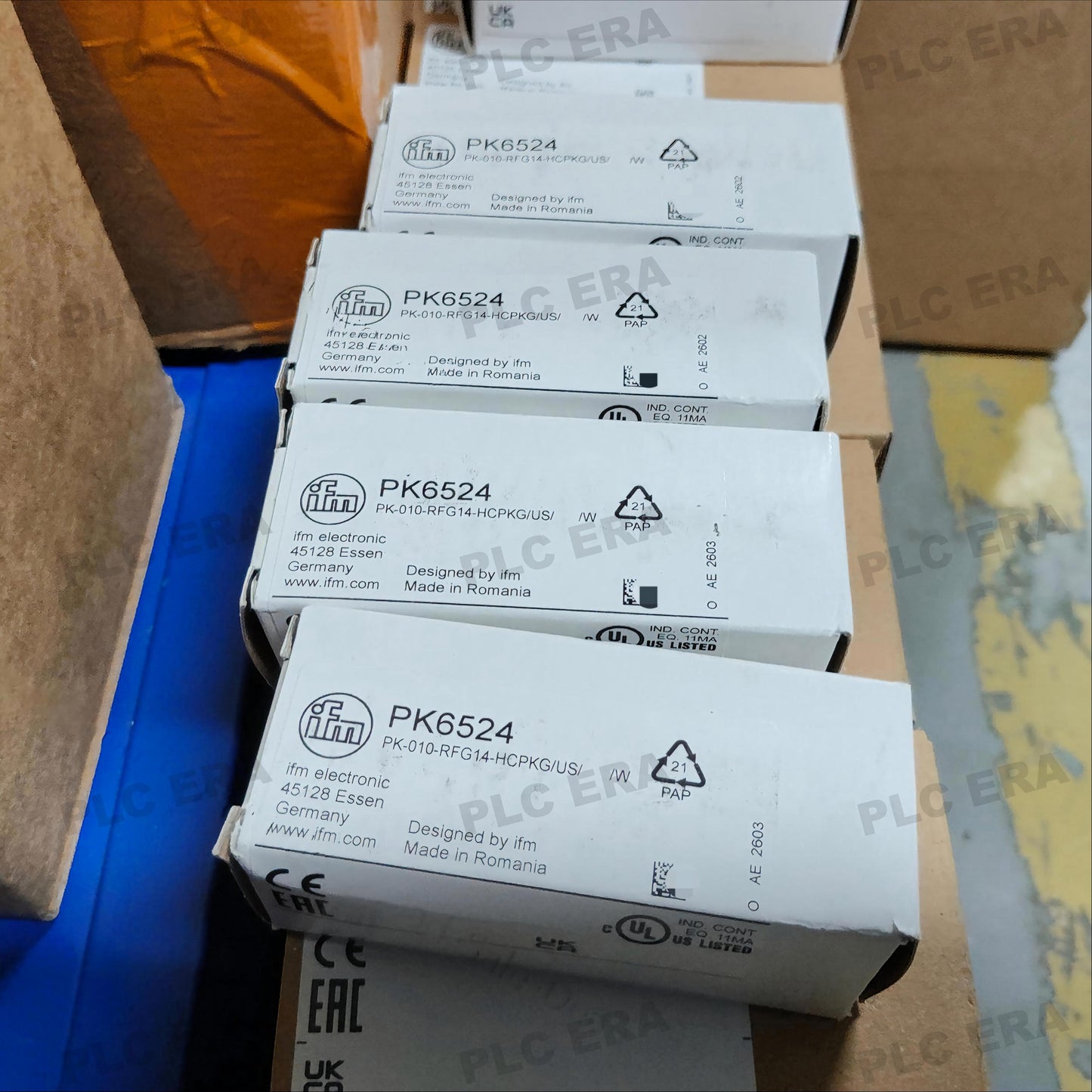 PLC ERA warehouse stocked with Original New IFM PK6524 and industrial automation modules ready for global shipping
