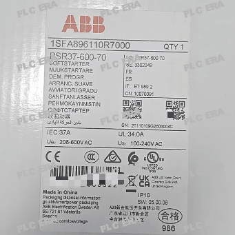 PLC ERA warehouse stocked with Original New ABB PSR37-600-70 and industrial automation modules ready for global shipping