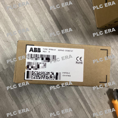 PLC ERA warehouse stocked with Original New ABB RPBA-01 and industrial automation modules ready for global shipping