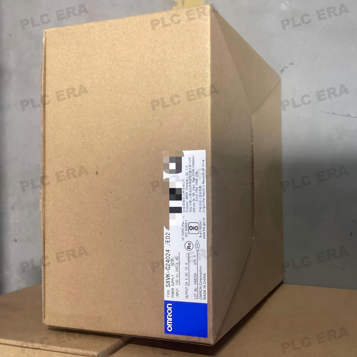 PLC ERA warehouse stocked with Original New Omron S8VK-C24024 and industrial automation modules ready for global shipping