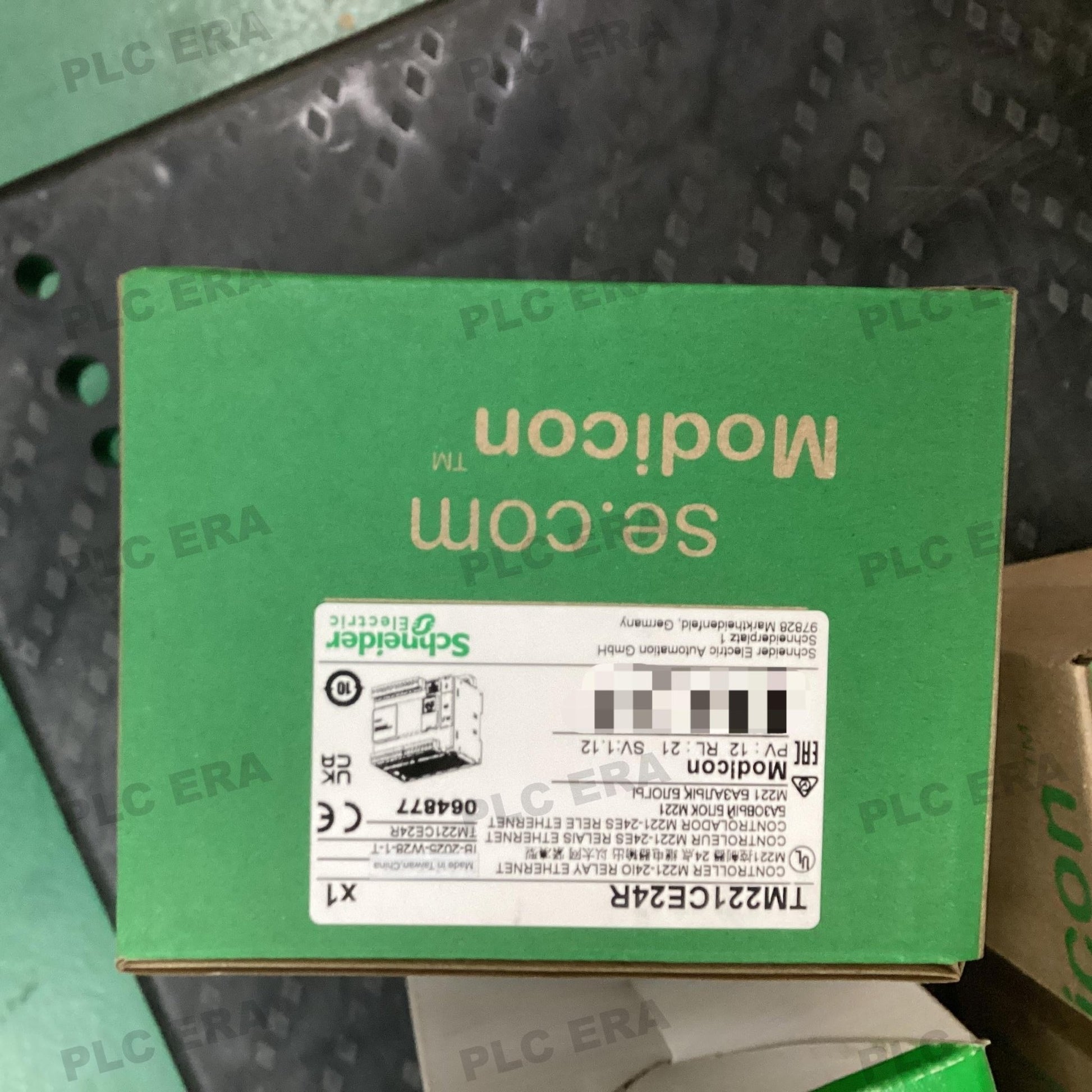 PLC ERA warehouse stocked with Original New Schneider Electric TM221CE24R and industrial automation modules ready for global shipping