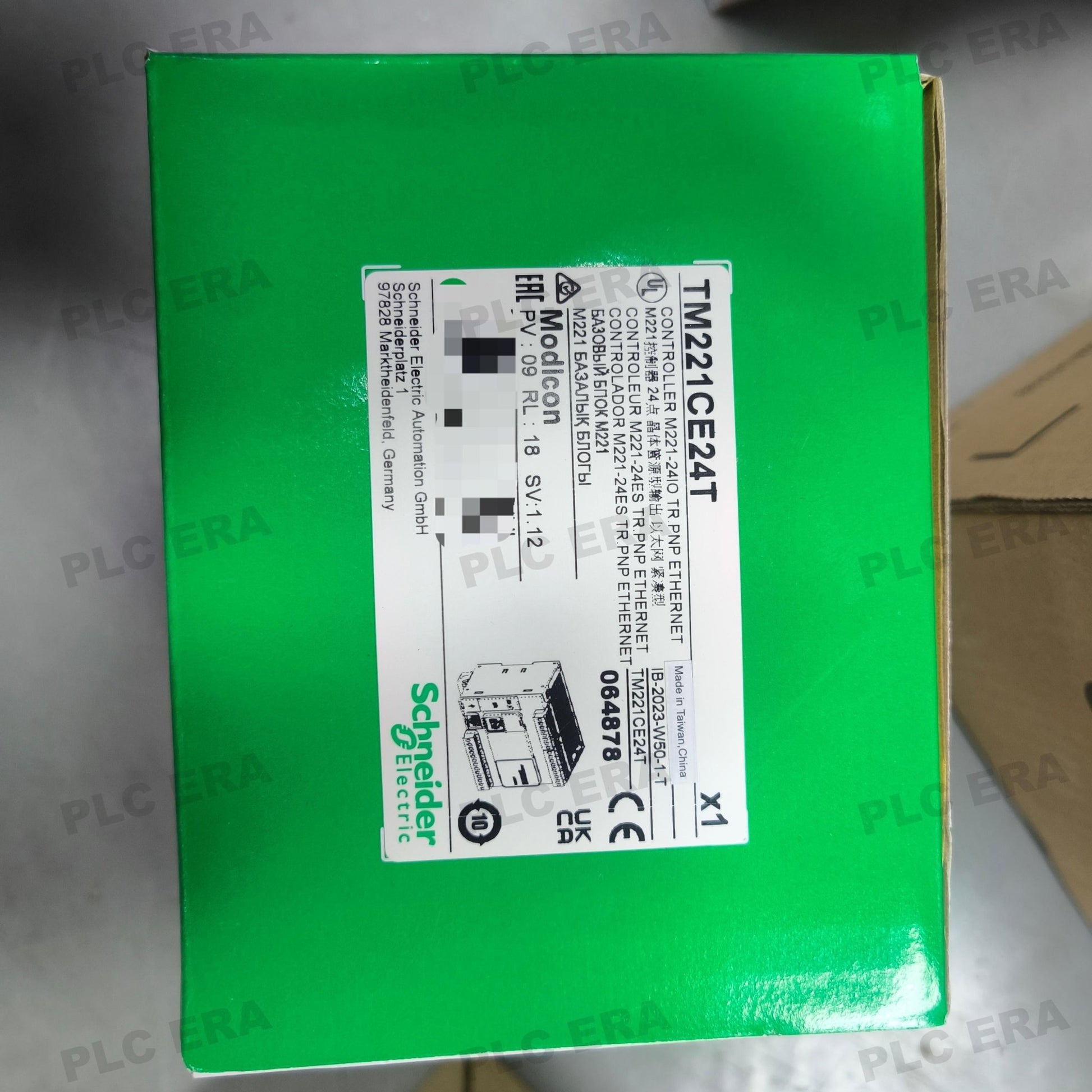 PLC ERA warehouse stocked with Original New Schneider Electric TM221CE24T and industrial automation modules ready for global shipping