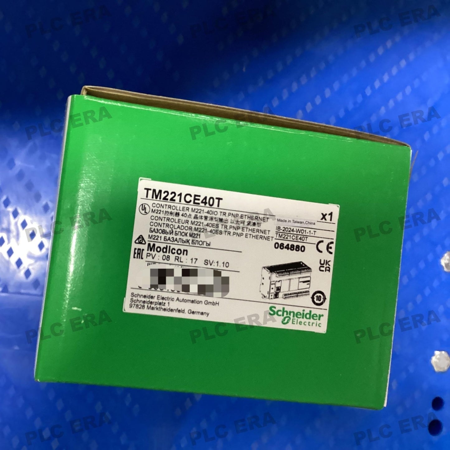 PLC ERA warehouse stocked with Original New Schneider Electric TM221CE40T and industrial automation modules ready for global shipping