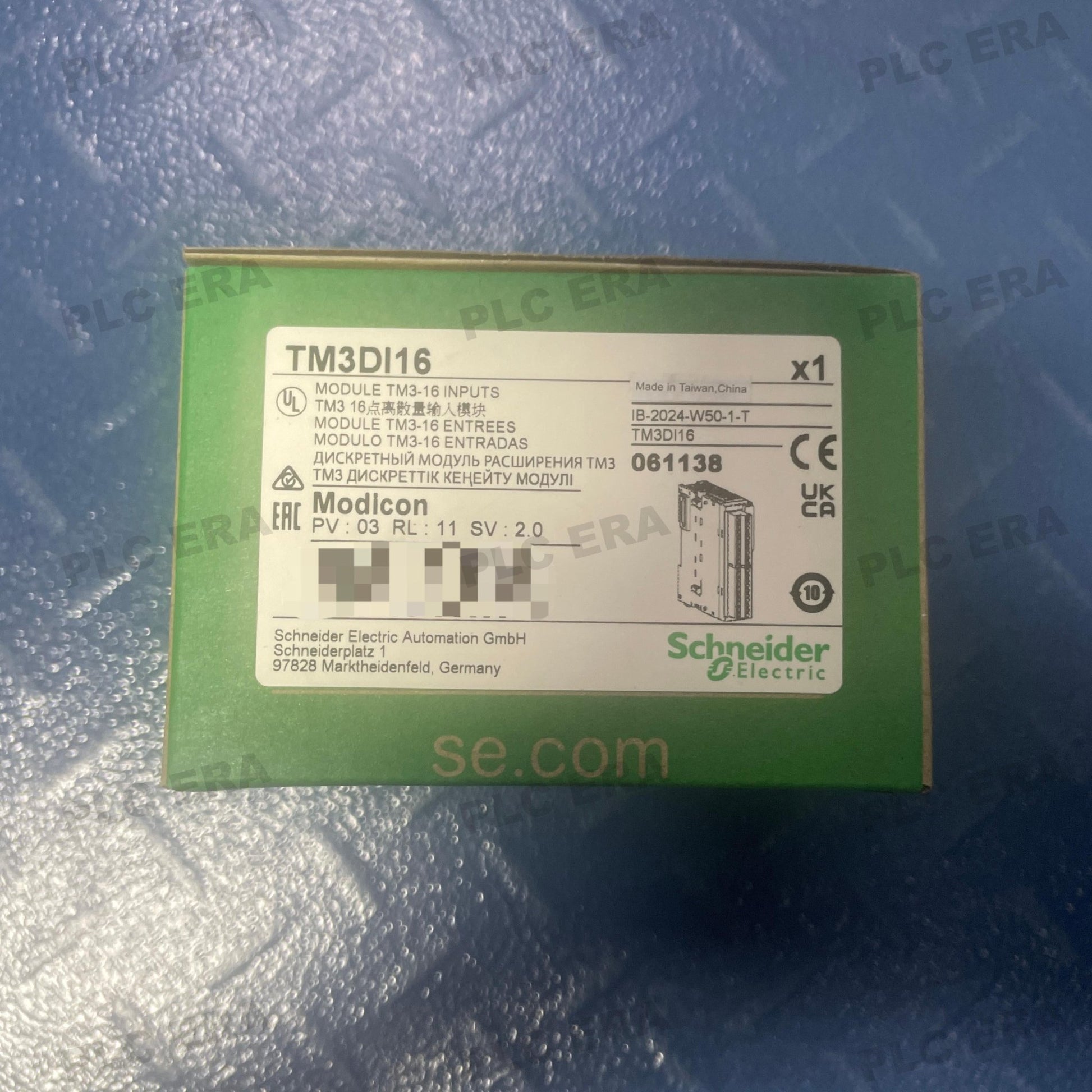 PLC ERA warehouse stocked with Original New Schneider Electric TM3DI16 and industrial automation modules ready for global shipping