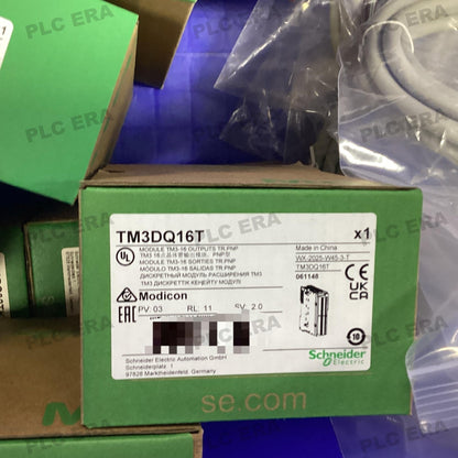 PLC ERA warehouse stocked with Original New Schneider Electric TM3DQ16T and industrial automation modules ready for global shipping