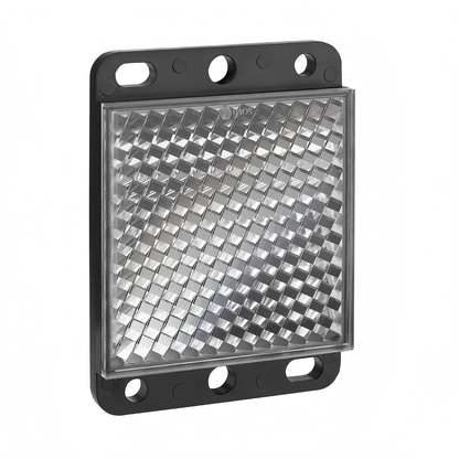 Telemecanique XUZC50 photoelectric sensor accessory, 50 x 50 mm reflector for XU series sensors, improves signal reflection and detection accuracy in industrial automation and conveyor systems.