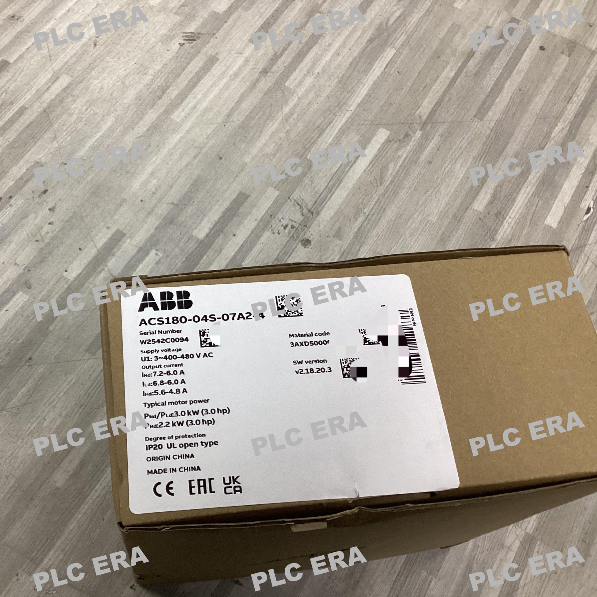 Front view of ABB ACS150-03E-05A6-4 drive 3ABD68865891 showing control panel