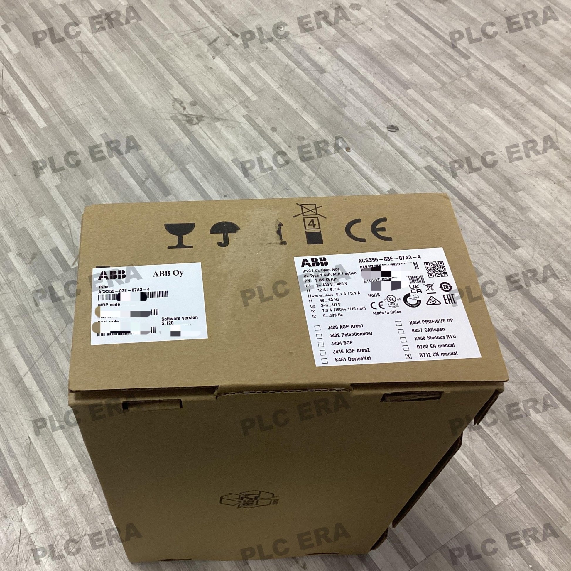 ABB ACS355 - 03E - 07A3 - 4 AC Drive - 1.5 kW Compact Variable Speed Drive - PLC ERA