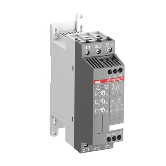 Original New ABB PSR30-600-70 compact soft starter 30A 208-600V IP20 front view