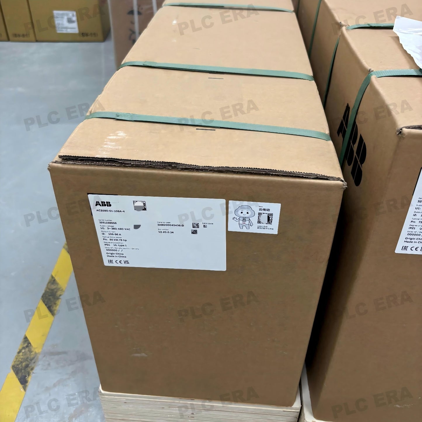 ACS580-01-106A-4 55kW General Purpose Drive 400V IP21 R5 | ABB - PLC ERA