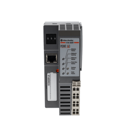 Original New Allen-Bradley 1734-AENT POINT I/O EtherNet/IP adapter single-port front view