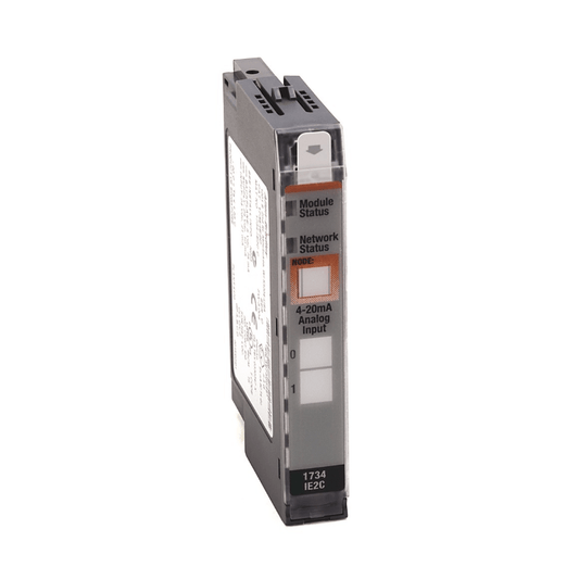 Allen‑Bradley 1734‑IE2C POINT I/O 2‑channel analog current input module with 0‑20mA and 4‑20mA configurable inputs