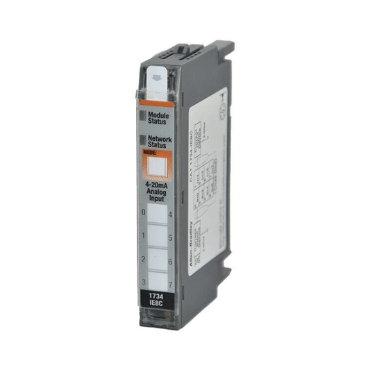 Allen‑Bradley 1734‑IE8C POINT I/O 8‑channel analog current input module with 0‑20mA and 4‑20mA configurable inputs