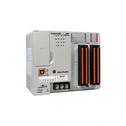 Original New Allen-Bradley 1769-L24ER-QBFC1B CompactLogix 5370 L2 controller with embedded I/O front view